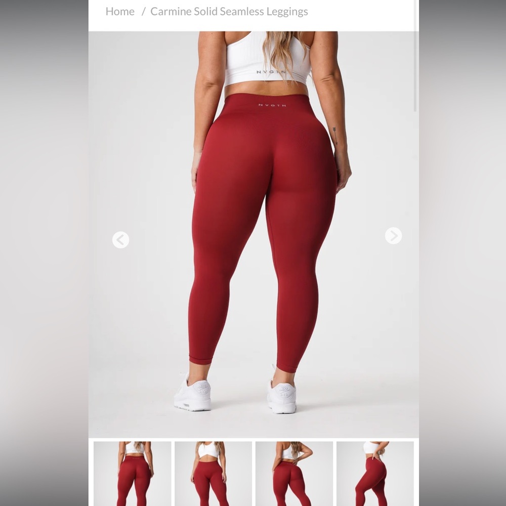 NWT! NVGTN Carmine Solid Seamless legging